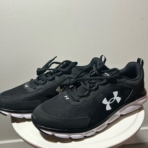 Under Armour Kids Black and White Sneakers